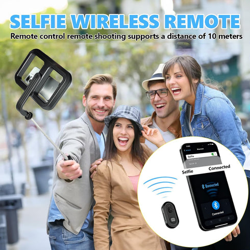 WEIIBDIE Stand,54" Dimmable Foldable Selfie Light with Extendable Phone Holder Selfie Stick with LED Lights