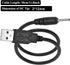 2pcs USB DC Charger Cable - Charge for Mini S530 Invisible Wireless Bluetooth Earbuds and Shower Speaker