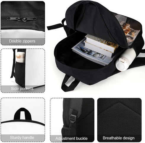 AJmores Backpack Backpack Backpack Backpack Bread in Bakery Printed Bulk Laptop Lightweight Travel