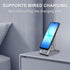iShowMount 17 16 15 14 13 12 11 S25 S24 S23 Cell Phone Stand,Aluminum Foldable Phone Holder for Desk,Adjustable Phone