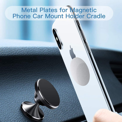 OWLKELA Mount Metal Plate for Phone Magnet Car Mount Holder with Adhesive, Universal Replacement Sticker - 10 Pack
