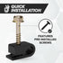 THE CIMPLE CO - Single Coaxial Cable Clips, Cat6 Electrical Wire Clip, 1/4 in Screw Clip, Black (50 pcs)