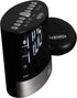 JENSEN JCR-255 .6-Watt AM/FM Dual-Alarm Digital Clock Radio with Under-Pillow Vibrator, Black