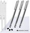 The Friendly Swede 3pcs High Precision Stylus Pens for Touch Screens, 5.5" with Replaceable Thin-Tip, Lanyards &