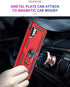 Military Grade Shockproof Case for Samsung Galaxy Note 10 Plus, 5G Metal Rotating Ring Kickstand Holder