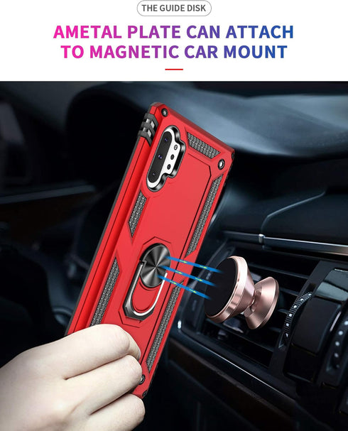 Military Grade Drop Impact Case for Samsung Galaxy Note 10 Plus, Shockproof Armor with Kickstand