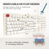 USB Wired Computer Keyboard, Full Size Office Keyboard with Number Pad, Caps Indicators, Foldable Stands for PC Laptop