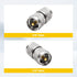 Anina UHF PL259 Male to Male Coax Connector, 2 Pcs Low Loss RF Adapter for CB Ham Radio