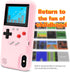 LucBuy Game Console Case for iPhone Xs MAX, Retro Protective Cover with 36 Small Games, Pink