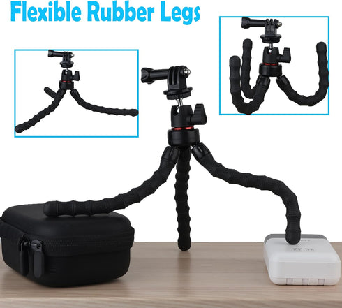 Hocoder 13, 12, 11,10, 9 360 Flexible Camera Tripod Compatible with GoPro Hero Bendable Tripod Rotation Mount Stand