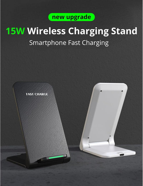 Charging Stand, Certified 15W Fast Charger for iPhone X, 8, 8 Plus, Multifunctional Charging for Various Devices