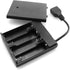 DGZZI USB Female Socket 4 AA Battery Case Box Holder with ON-Off Switch