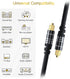 (35FT, 24K PS4 BlueRigger Digital Optical Audio Toslink Cable Fiber Optic, Aluminum Shell, Gold-Plated) - Compatible