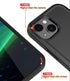 Diverbox iPhone 15 Case, Shockproof and Dropproof with Tempered Glass Screen Protector, Heavy Duty Protection Cover