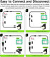 CITYORK 12V 7900mAh DC5521 12V 12V Lithium Battery with Charger, Male Connector, Rechargeable Battery for Devices, DIY
