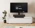 FITUEYES 27-55 inch Universal TV Mount Stand Table Top TV Stand for TVS Height Adjustable TV Stand Mount, Glass Base