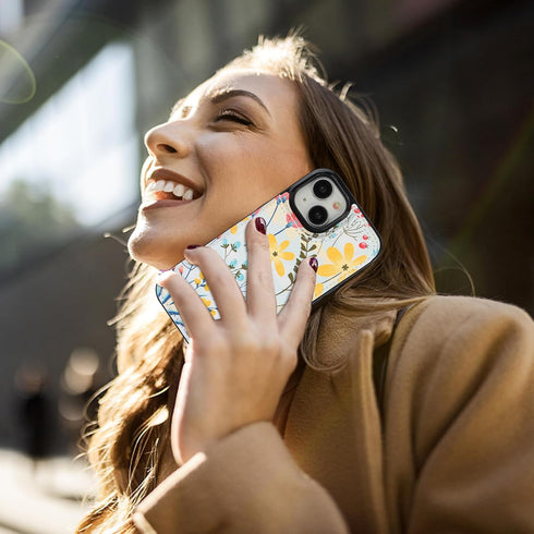 HAOPINSH iPhone 15 Wallet Case, Floral PU Leather Folio with Card Holder, Kickstand, Shockproof, 6.1" for Women & Girls.