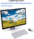2021 Upgraded PC Computer Laptop Mini USB Wired Keyboard, 78 Scissor Keys, Compact Multimedia Keyboard (Silver)