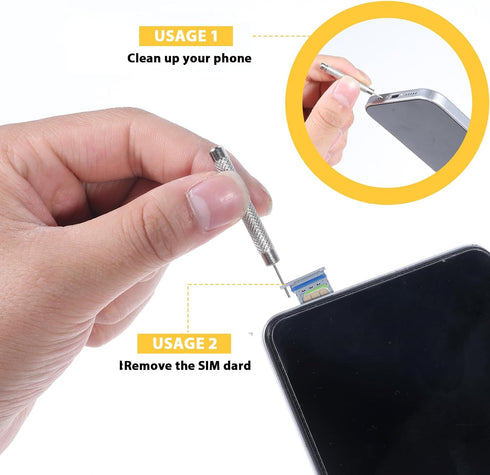 Larrel 5 Sim Card Removal Tool, Pcs Lightweight Portable Ejector Pin Tools Reusable Sim Card Tool for All Phone Models