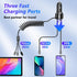 66W High-Speed Car Charger, 5-Port Fast Charging Hub with PD & QC3.0, Universal Compatibility for iPhone, Samsung, Pixel