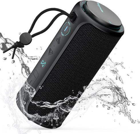 Raymate Bluetooth Speaker, V5.3 Wireless IPX7 Waterproof Shower Speaker, 30W HiFi Stereo Sound, 15H Playtime