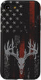 iPhone SE (2020) / 7 / 8 American Flag Whitetail Deer Buck Hunting USA FLAG Case