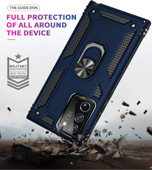 ADDIT Samsung Note 20 Ultra Case, Military Grade Phone Case with Magnetic Car Mount Ring Holder Stand for Galaxy Note