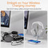 Headphone Stand with Wireless Charger, Gaming Headset Holder Hanger Rack 2 IN 1 Wireless Charging Station Dock for