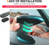 Cuymoap 360-degree Car Phone Holder, Strong Adsorption Anti-Fall Navigation Bracket with Hook and Loop Fastener