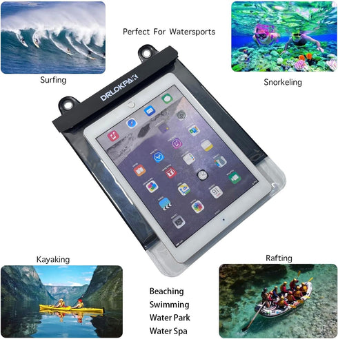 Floating Waterproof Tablet Case for iPad Pro, Galaxy Tab S9, Dry eReader Bag Pouch for Kindle