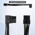 SinLoon 8-Pin Extension Cord PCIE 8 Pin Female to Right Angle Male PCIE Power Adapter Cable for Graphics Card