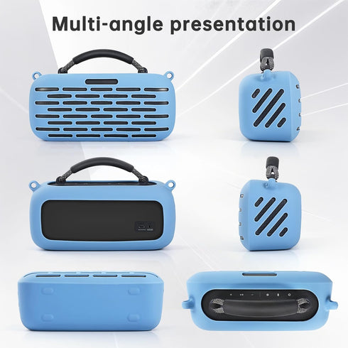 Protective Cover Carrying Silicone Case for Bose SoundLink Max Portable Speaker (Blue)
