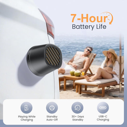 Hotwill 2.85oz 5W 7H Portable Bluetooth Speakers with Magnetic Stand & Wireless Charging, Mini Bluetooth Speaker