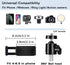 Cell Phone Holder, Overhead Video Phone Mount, Articulating Arm Webcam Stand for Live Streaming