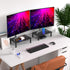 EVOOMI Monitor Stand Riser - Upgraded for Faster Productivity, Anti-Skid, HD Hexagonal Steel, Free Cable Ties, Computer