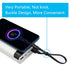 Short Micro USB Fast Charging Cable 0.9in, USB A to Micro USB Charging and Data Sync Cable for Power Bank, Phones (2Pcs)