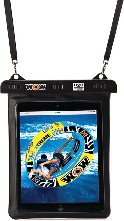 WOW Sports Waterproof Tablet Pouch – 9X12 Inch Snowproof, Dustproof, Sandproof, Waterproof Case