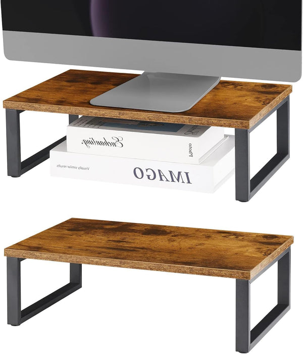 Monitor Stand Riser 2 Pack Laptop Stand Riser Holder Wood Computer Stands