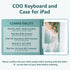 iPad 9th Gen 2021 Case with Keyboard 10.2 inch, for iPad 8th Gen 2020/7th Gen 2019/Air 3/Pro 10.5, Detachable Wireless