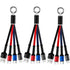 Portable Multi Keychain Short Charging Cable, 3 in 1 Short Charging Cable, 0.5FT for Travel Powerbank (3Pack)