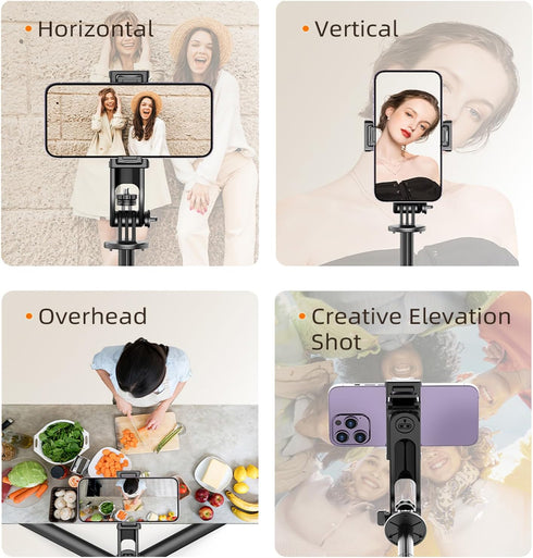 PEUJTEO 69-inch 3,pocket4,Phone Selfie Stick Tripod with Remote Control,Lightweight,Aluminum Alloy, Tripod