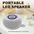 T&G IPX4 5.3, Portable Bluetooth Magnetic Speaker with Pulsing Lights, Stocking Stuffers, Waterproof, All Day Playtime
