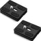 2 Pieces Metal Quick Release Plate with 1/4''-20 Screw Tripod Mount for DSLR Camera Tripod Ball Head, Black (PU50)