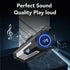Motorcycle Helmet Bluetooth Headset, CVC Noise Cancellation Stereo Music, 90 Hours Playing Time, Ultra-Thin Earphone