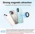 QxbBox Magnetic Silicone Ring Grip Phone Holder, Rotating Finger Loop Ring Grip Holder, Soft and Portable, Strong