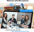 Hrayzan 1080p 110-Degree Webcam with Microphone, USB PC Camera Wide Angle Webcam with Tripod/Privacy Cover,Plug