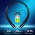 Neckband Bluetooth Headphones, Retractable Earbuds Wireless Headset with Microphone, Noise Cancelling for Workout