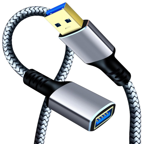 Tan QY USB 3.0 Extension Cable 24.6Ft/7.5M, USB 3.0 High Speed Extender