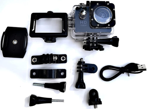 Sports Camera HD 1080p Mini Camcorders - Action Camera Video Full HD, Black (HL-01-02)