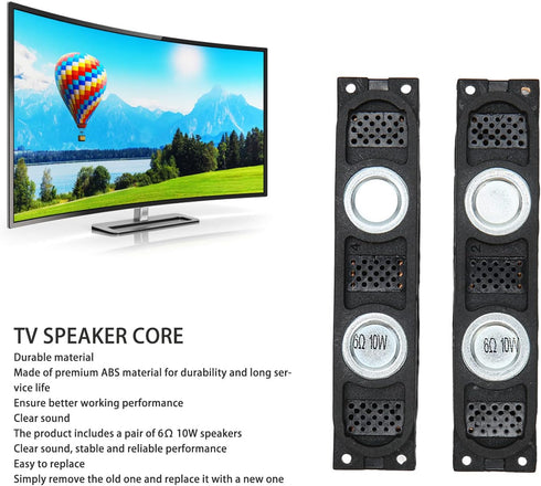 1 Pair Replacement TV Speaker Accessories, Rechargeable Speaker for Samsung Un40f5500 Un40f6200